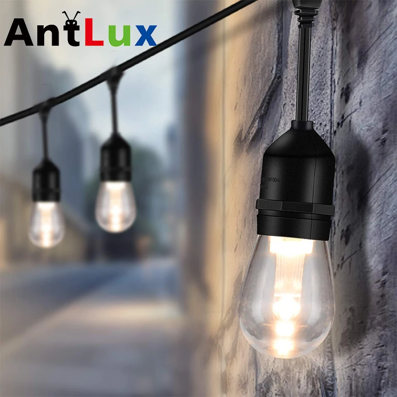 ANTLUX 52ft/15,6 M светодиодный Строка лампы Водонепроницаемый IP65 тяжелых возможность подключения для вечерние рождественских каникул окна