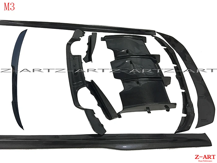 Z-ART производительность GTS Тюнинг Комплект для BMW M3 M4 2013- стекловолокно аэрокит для BMW F80 F82 ремонт стекловолокна комплект