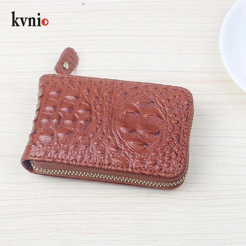 KVNIO Тонкий Крокодил pattern держатель для карт кошелек Мода Мини Короткие 11 Слот для карт мужской бумажник нескольких карт посылка для Для мужчин+ Для женщин