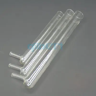 5PCS 20x200mm Glass Test Filter Tube with Vacuum Bottom Side Arm Lab Experiment