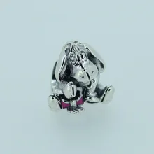 DIY бусины для изготовления ювелирных изделий из стерлингового серебра-ювелирные изделия Ослик из бисера Подвески Серебро 925 Berloque Perles женщины