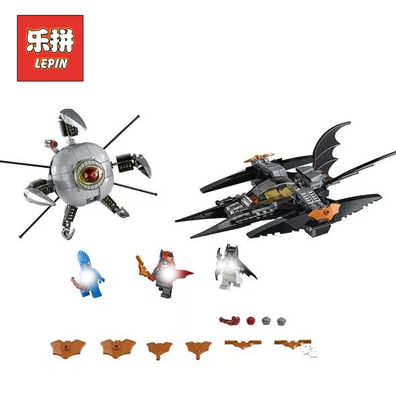 

Lepin Movie 07109 Superhero Series Batman Brother Eye Takedown Set Model Building Kits Blocks 76111 Bricks Kids Toys Christmas