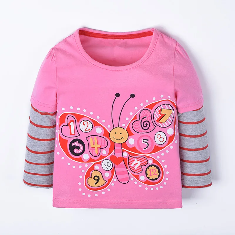 Детские футболки на весну, осень и зиму новая дизайнерская футболка с длинными рукавами и рисунком курицы для мальчиков