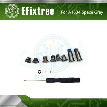 

Space Grey Original Bottom Lower Back Battery Case Screws Set For 12" Macbook A1534 2015 2016 2017 EMC 2746 EMC 2991 EMC 3099