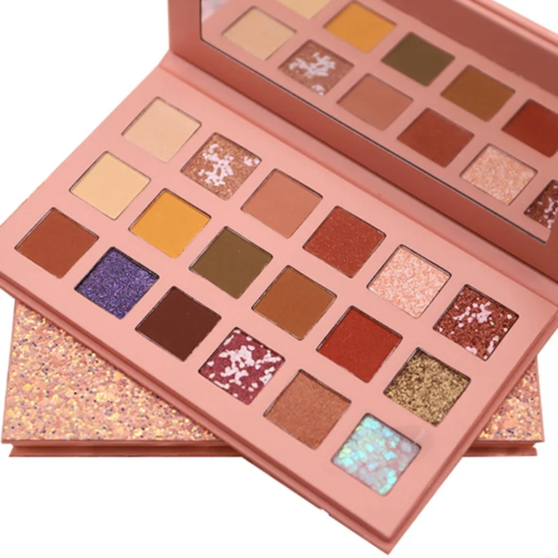 

Long-lasting 18colors Matte Pearl Rose Eyeshadow Plate Waterproof eye-shadow Kit