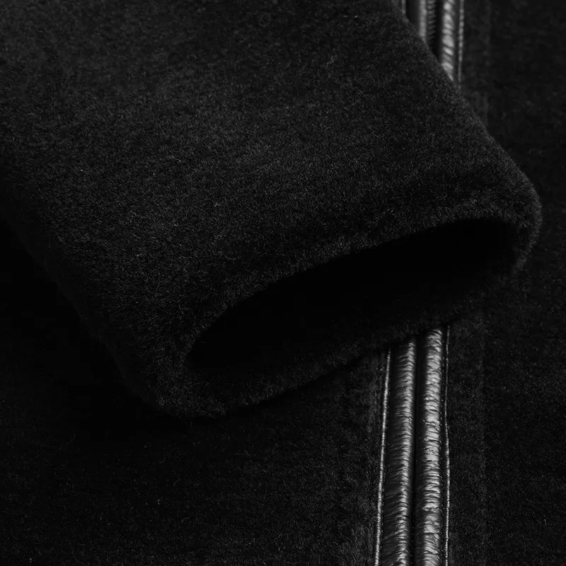 AYUNSUE, зимняя мужская куртка,, овечья шерсть, пальто, двухсторонняя одежда, куртка, Мужская, настоящая, чистая, натуральный мех, JacketsF-JSJ-LM01, MY720