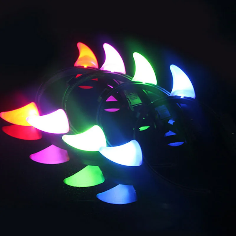

New Princess Girls Small Devil Horn Headband LED Flashing Birthday Event Glow Birthday Party Wedding Decoration