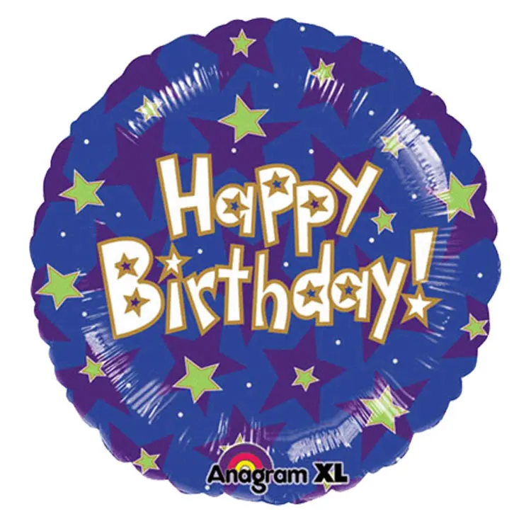Anagram 21953 Birthday Cupcake Foil Balloon 18 Multicolored