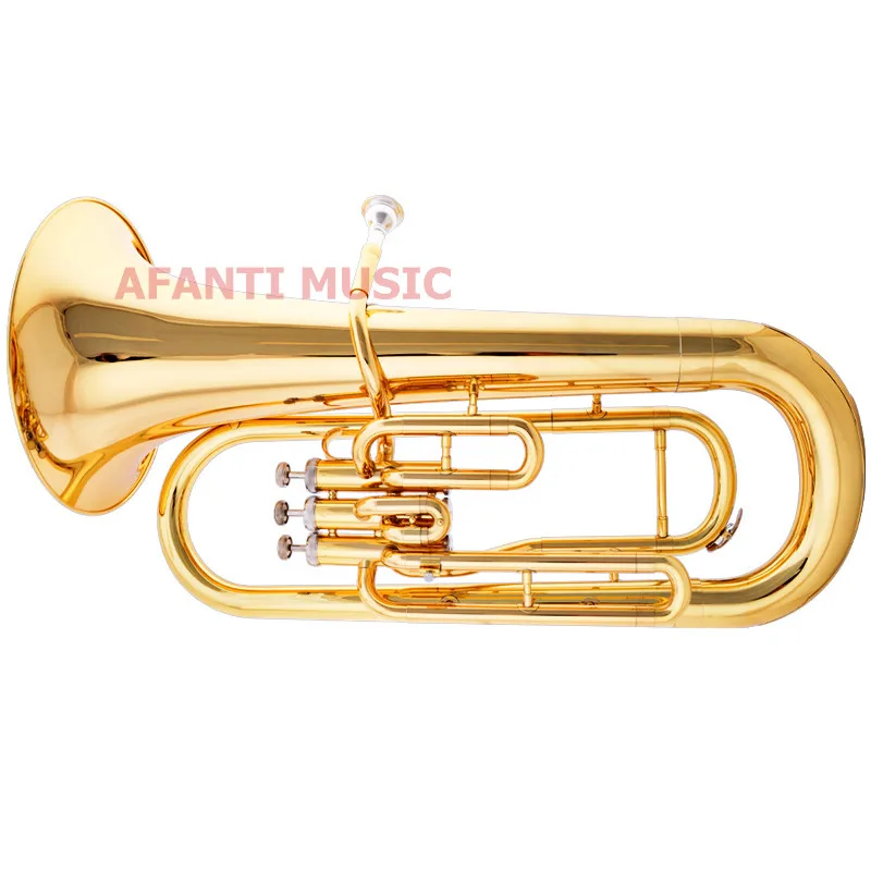 Afanti Music Bb tone / Yellow Brass / Gold Lacquer Baritone (BAR-108)