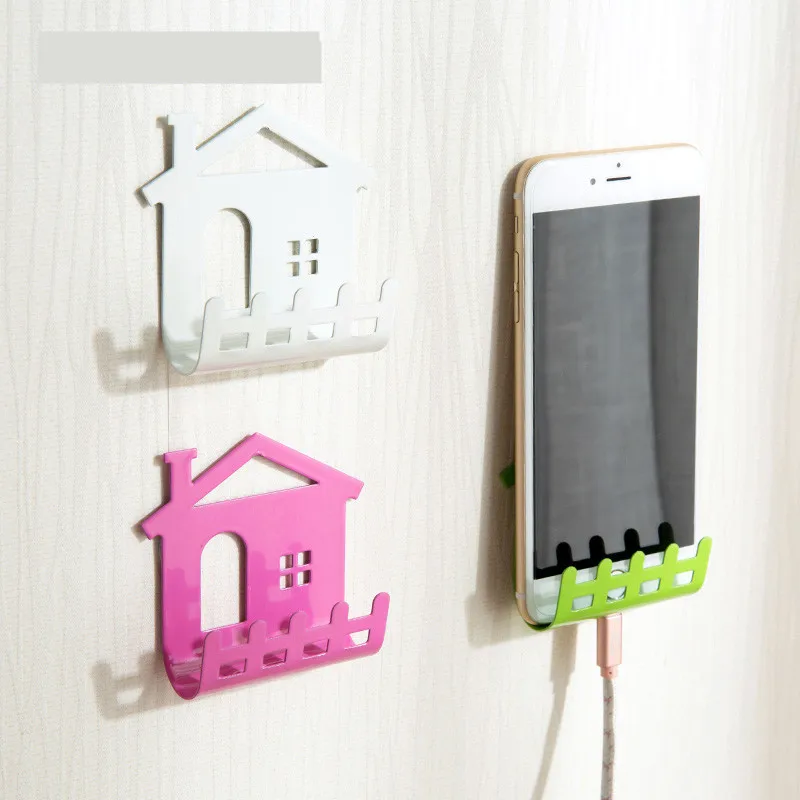 Cellphone Phone Shelf Wall Holder Sticker Stand Adhesive Charging