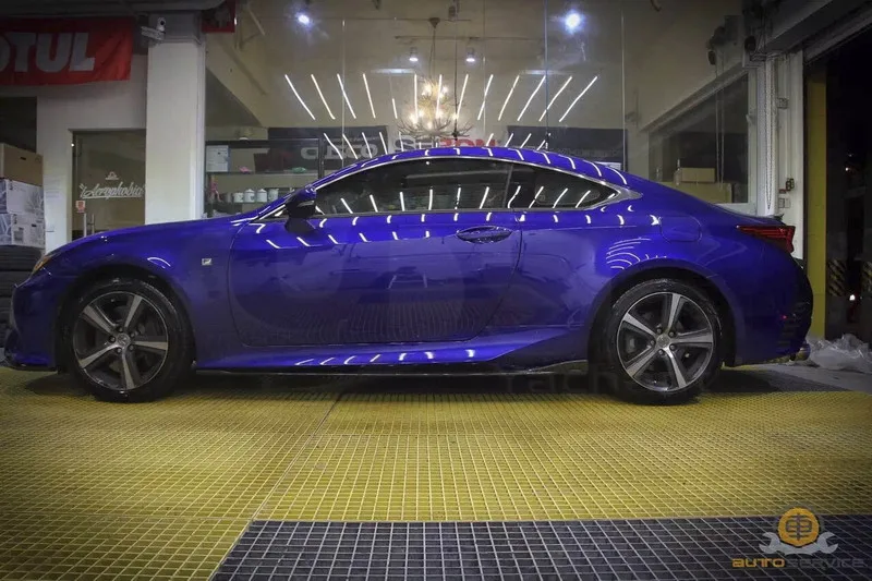 2014-2017 Lexus RC F Sport YC DESIGN Style Body Side Skirts Extension Underboard CF (108)
