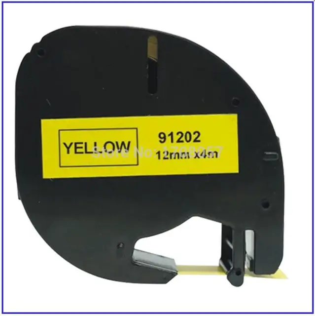 Best Price LUDEOU For Dymo Letratag Plastic 12mm Label Printer Maker Tapes 91202 Black on Yellow Cartridge Tapes Letra Tag Plastic Tapes Best Price LUDEOU For Dymo Letratag Plastic 12mm Label Printer Maker Tapes 91202 Black on Yellow Cartridge Tapes Letra Tag Plastic Tapes