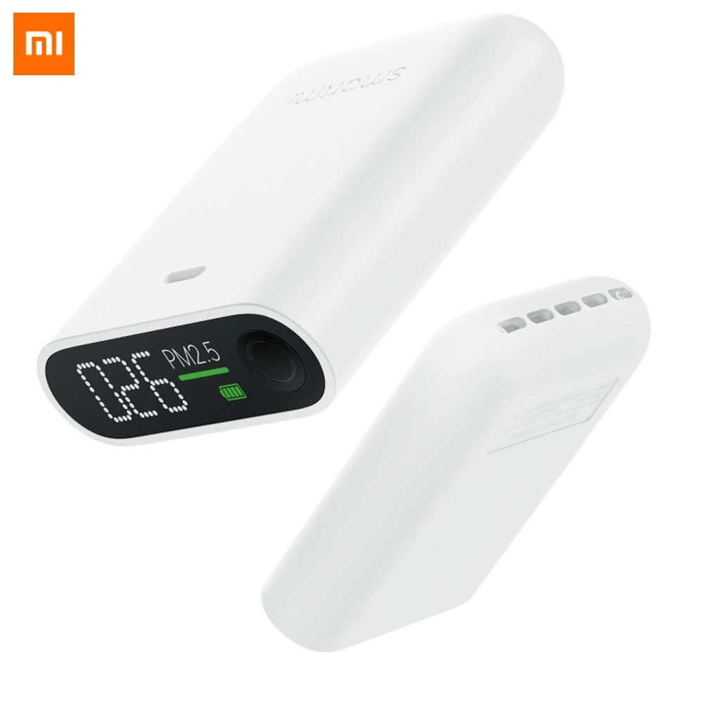 

Original Xiaomi Smartmi PM2.5 Air Detector Mini Portable Sensitive Mijia Air Quality Monitor for Home Office Car Mi LED screen