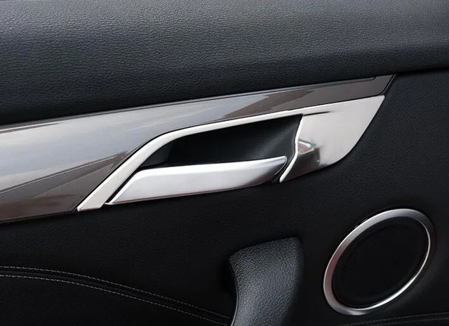 Для BMW X1 F48 автомобиля Внутренний дверной ручки чаши полоска для автомобильной двери, накладка, отделка нержавеющей сталью, авто аксессуары для укладки волос