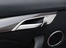 For BMW X1 F48 2016 2017 2018 Car inner door handle Bowl decoration strip cover trim Stainless steel auto accessories styling
