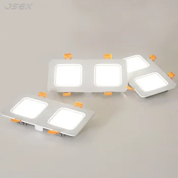 

Square Recessed LED Downlights 12W18W24W LED Ceiling Lamp AC85-265V Panel lights Warm Cold White LED Spot Lights Indoor Lighting