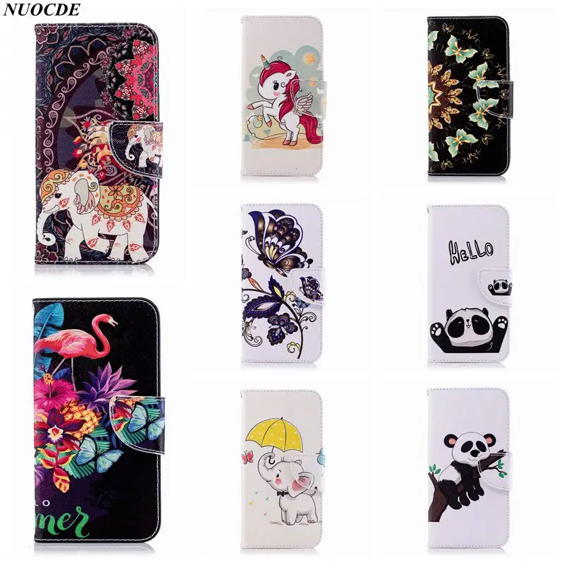 

NUOCDE PU Leather Case For Samsung Galaxy J5 2017 Colorful Wallet Painted Cover for Samsung Galaxy J5 2017 J530 With Card Slot