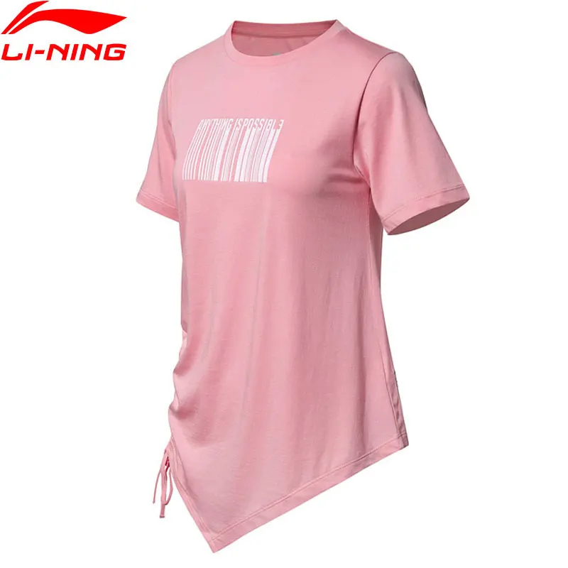 

Li-ning Women's The Trend T-Shirts 50% Cotton 50% Modal Breathable LiNing Loose Fit Comfort Sports Tee Tops AHSN426 WTS1432