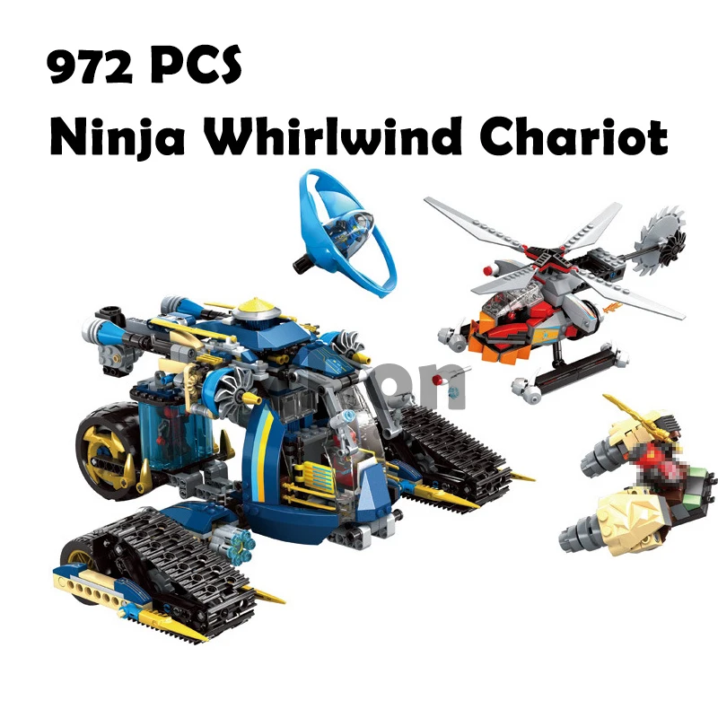 

Compatible with lego toy Models building toy 160 972pcs Ninja Whirlwind Chariot Building Blocks & hobbies