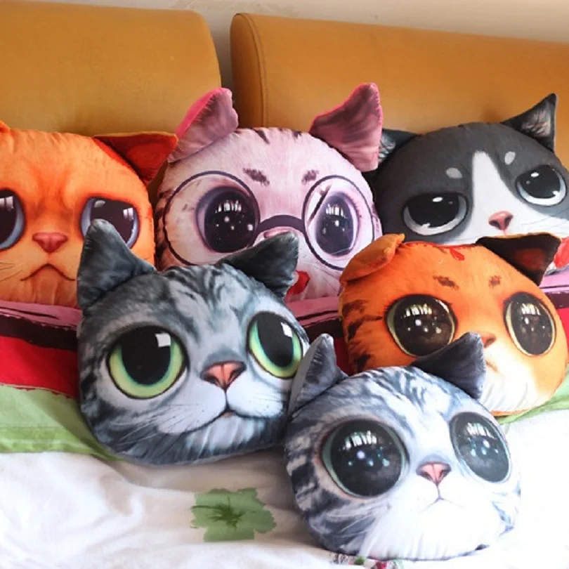 

Creative Cartoon Cat Pillow Personality Car Cushion case shape Nap pillow Cute seat cushion,SKU 041CC20