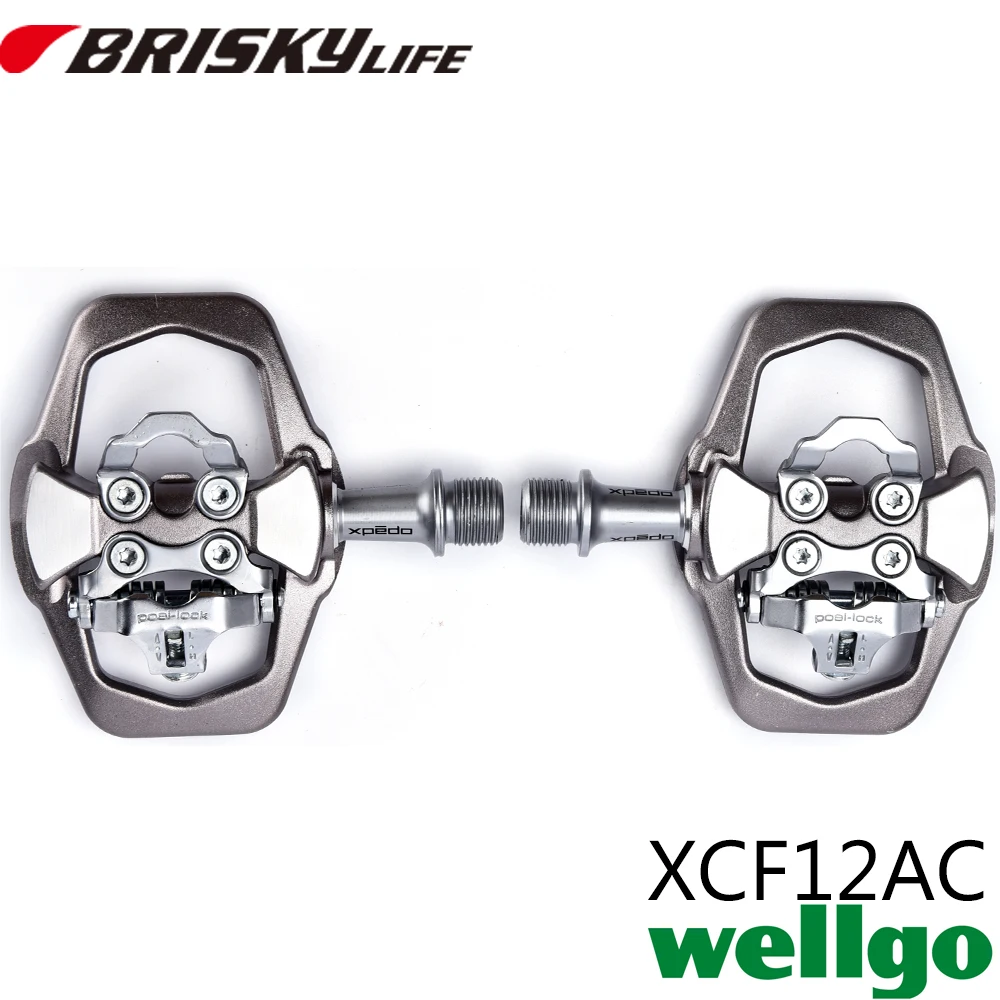 

Wellgo pedals XCF12AC Free shipping high quality all kinds of colors for alloy road bike pedale with lock pedals