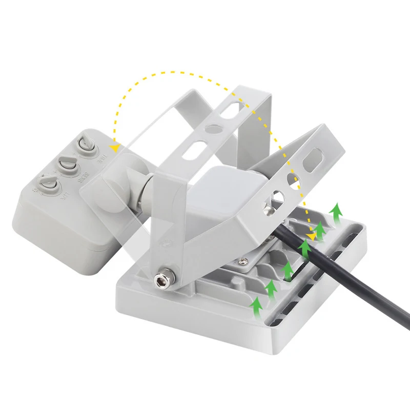220 В датчик движения светодиодный прожектор 10 Вт 20 Вт 30 Вт 50 Вт 100 Вт отражатель светодиодный прожектор Водонепроницаемый IP65 прожектор Наружное настенное освещение