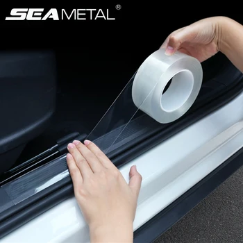 

Car Stickers Auto Interior Protector Film Door Edge Protective Nano Glue Car Trunk Door Sill Full Body Sticker Vinyl Accessories