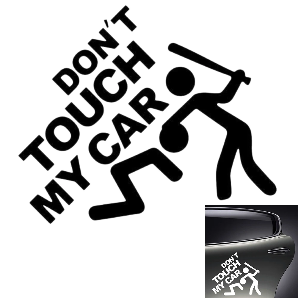 Funny Slogan Vinyl Car Stickers DO NOT TOUCH MY CAR Car Styling Car