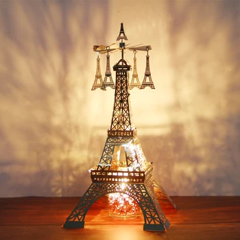 

European Paris Tower Rotary Candlestick Bird Star Romantic Candlelight Dinner Props Cup Aroma Atmosphere