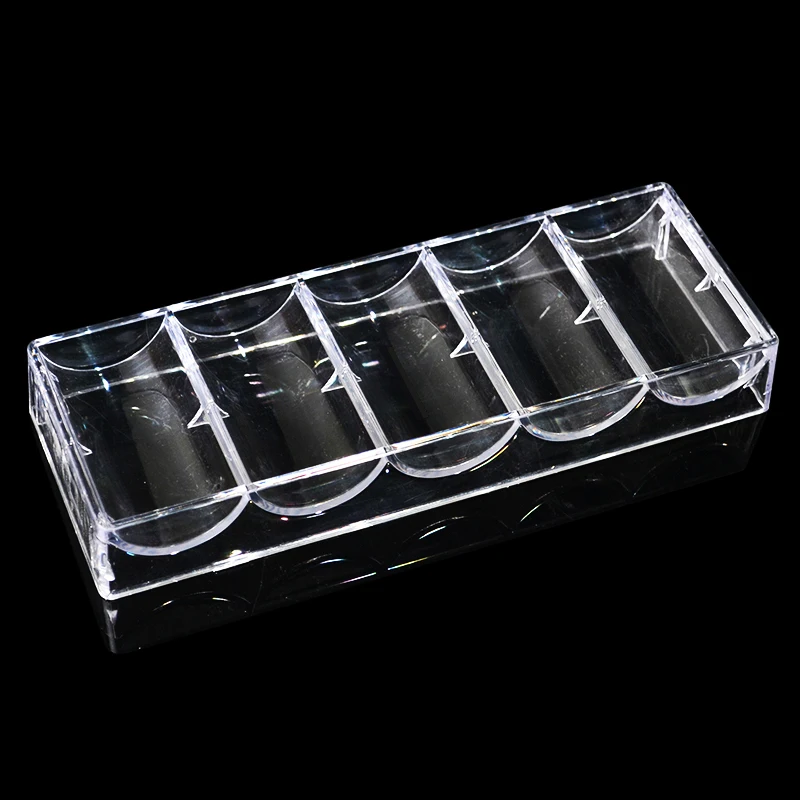 High Quality Texas Poker Chips 100Pcs Box Transparent Acrylic Portable Game Chip Box Baccarat Box Tray Casin Board game qenueson High Quality Texas Poker Chips 100Pcs Box Transparent Acrylic Portable Game Chip Box Baccarat Box Tray Casin Board game qenueson