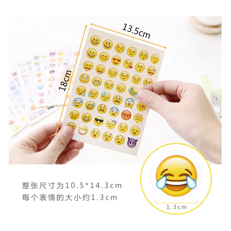 Omilut Emoji Стикеры вечерние Happy День рождения малыш душа ребенка DIY Кристалл с