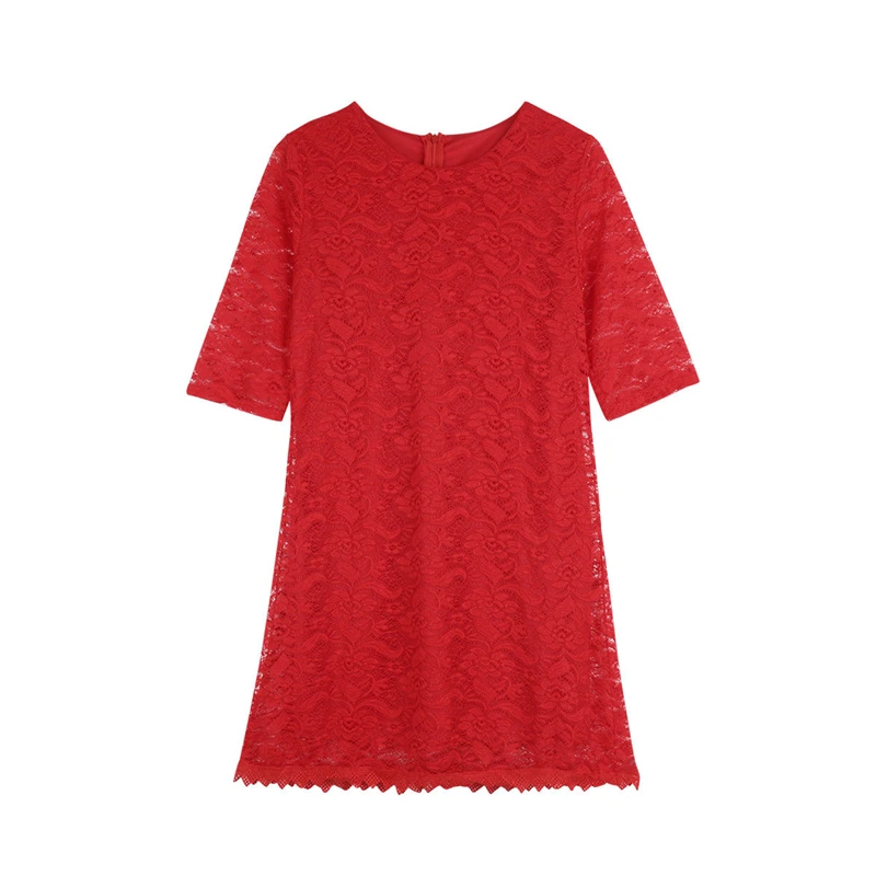 

Mom Daughter Party Clothes Lace Long Sleeve Dress Xmas ClothingChristmas Clothes Family Dress Mother Daughter Matching Dresses