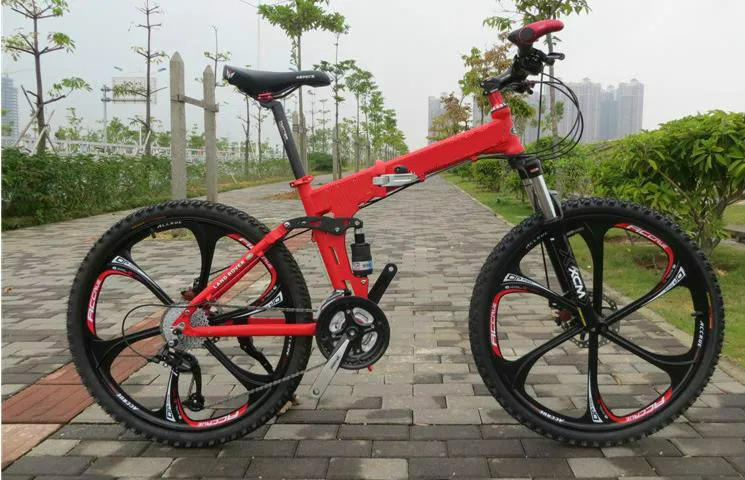 Discount Kalosse Soft-tail 2017 new cycling bicicleta Bike atv Folding full suspension mountain bike 26er 21/24/27/30 speed 7 Discount Kalosse Soft-tail 2017 new cycling bicicleta Bike atv Folding full suspension mountain bike 26er 21/24/27/30 speed 7