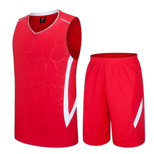 Пустой Джерси Спортивная Детская одежда Quick dry комплексное обучение костюм Одежда дышащая поглощения пота - Цвет: red