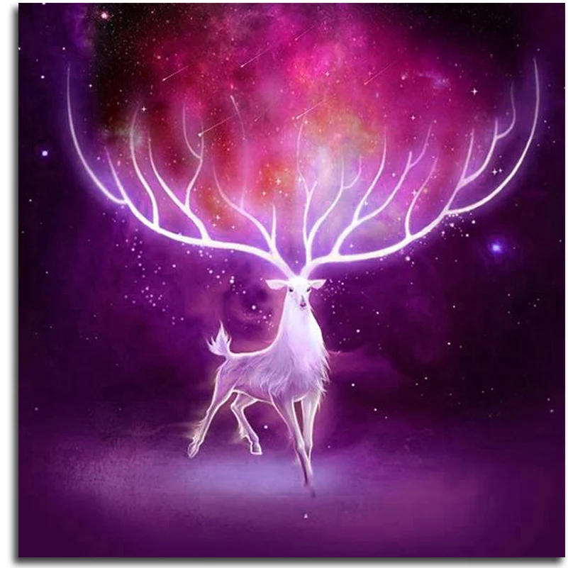 Фэнтези moose блестки вышивка ремесла алмазная живопись Алмазная площадь под