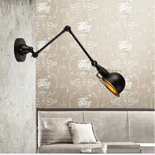 Американский стиль rh Лофт настенный светильник Двухсекционный станок голова спальня свет бар винтажный робот настенный светильник