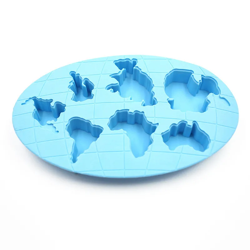 Творческий силиконовый карта мира лоток с формой для кубиков льда печенье Шоколадное Мыло кухонный инструмент для выпечки