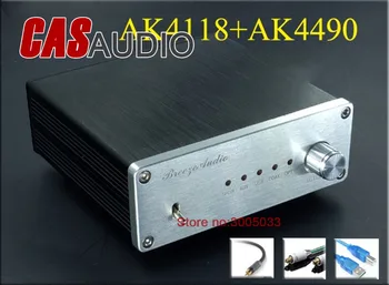 

WEILIANG AUDIO SU4 AK4490 AKM4118 24bit DAC Converter,Coaxial Optical USB input RCA Out,Optional XMOS Asynchronous USB