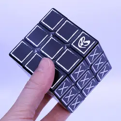 3x3x3 слепой отпечаток пальца рельеф эффект волшебный куб головоломка куб игра для слепого человека