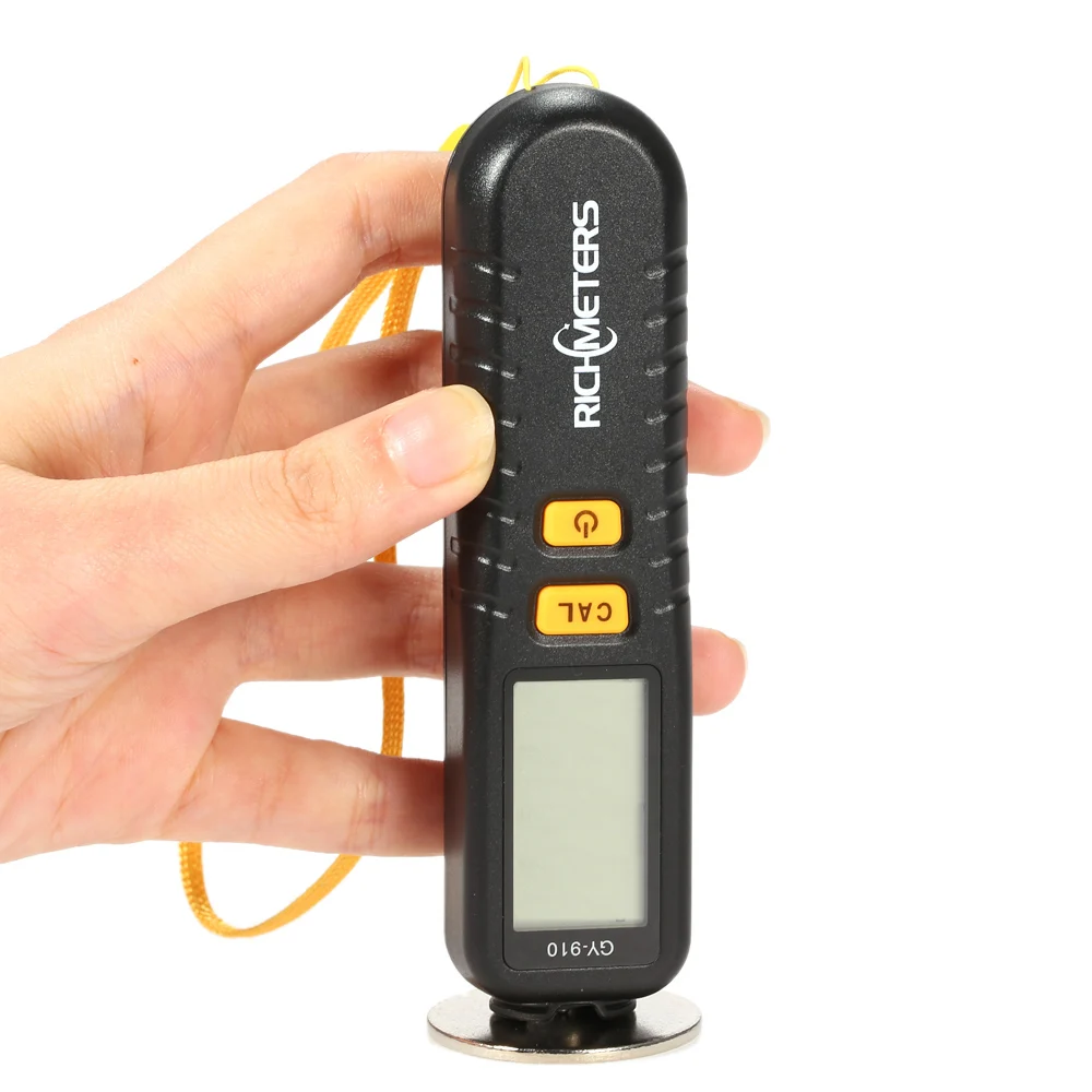 

RICHMETERS GY910 Handheld feeler gauge Digital paint Coating Thickness Gauge Tester diagnostic-tool Fe/NFe Coatings LCD Display