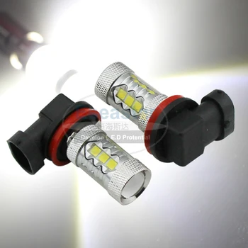 

2 PCS/Lot Free Shipping H8 FOG LED LIGHT, Brightness 9-32V 80W LED HIGH POWER,H8 CAR LAMP LED,H8 LED LAMP