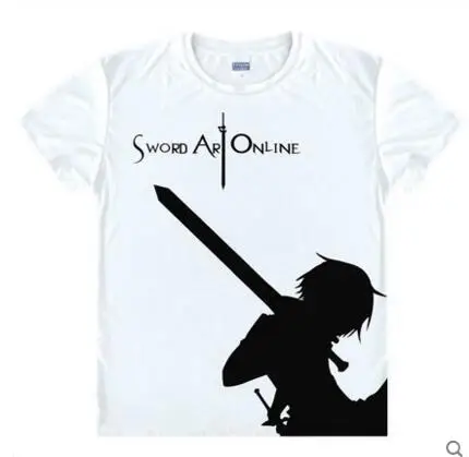 Футболка с изображением меча онлайн Kirito AnimeII Asada Shino если asuna японская Мужская и