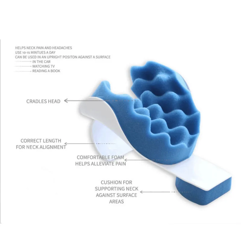Подушка для головы и шеи, Массажная подушка для плеч, расслабляющая Массажная подушка