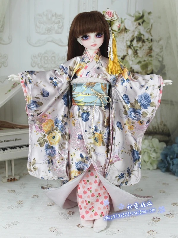 1/4 1/3 масштаб BJD японские юката комплекты Кимоно Одежда Аксессуары для BJD/SD куклы, не включены куклы, обувь, парик и другие A0335