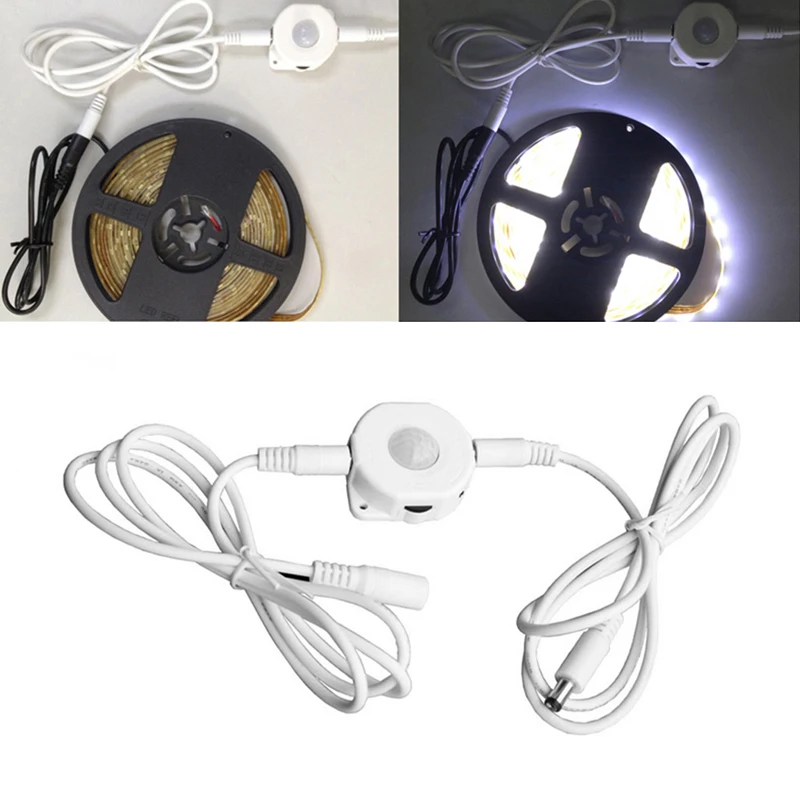 

OOTDTY Automatic DC 12V 24V 6A Infrared PIR Motion Sensor Switch For LED Strip Light
