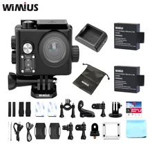 Wimius L2 действие Камера 4 К НОВАТЭК Чип FPV USB ТВ-выход Mini Спорт CAM Full HD 1080 P 60fp Go Водонепроницаемый Pro широкоугольный Автомобильный видеорегистратор