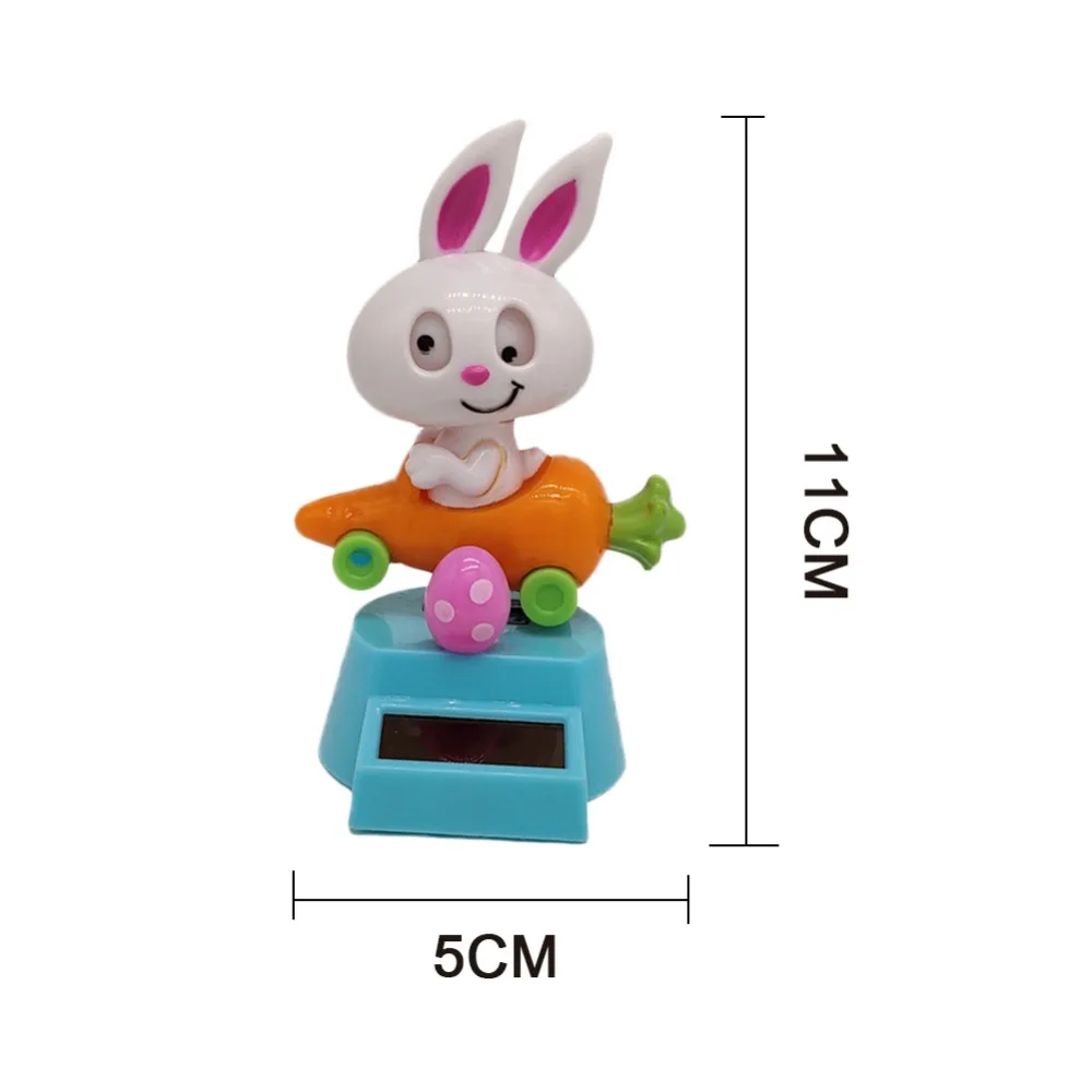 Украшение автомобиля игрушка на солнечной энергии танцующее животное кролик редис качели анимированная Танцующая игрушка Подарки креативный дом мультфильм детская игрушка