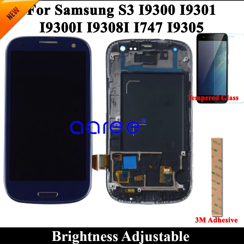 Протестированный ЖК-дисплей для samsung S3 I9300 lcd I9300I I9301 lcd для samsung S3 NEO I9300I lcd экран сенсорный дигитайзер сборка