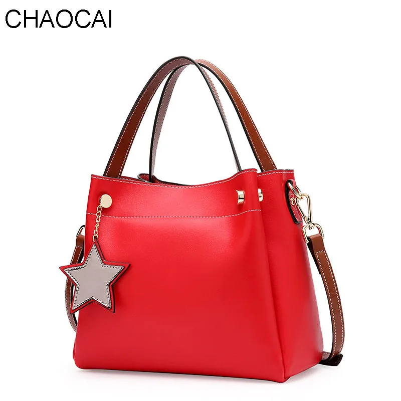 Модная женская сумка из натуральной кожи через плечо Повседневная Сумка-тоут с