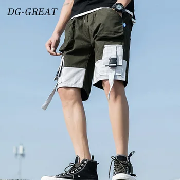 

2019 Male Shorts Multi Pocket Summer Plus Size Short Pant Casual Cotton Mens Cargo Shorts Fashion Streetwear Pants
